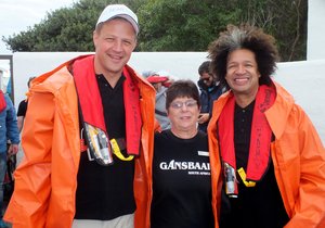 Bob Skinstad en Marc Lottering in Gansbaai
